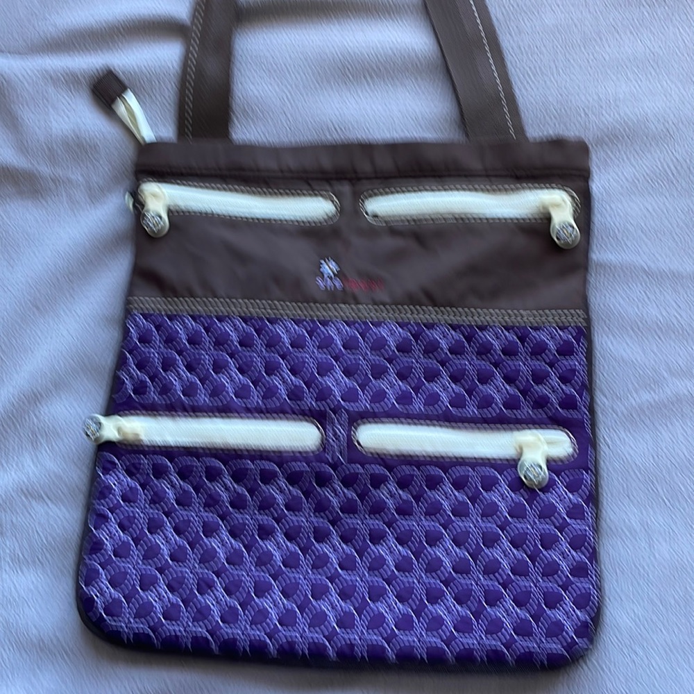 Sherpani Purple and Brown crossbody bag